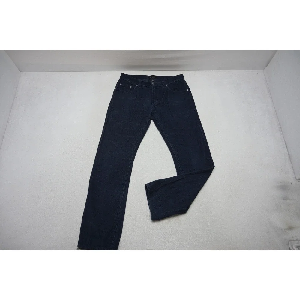 Banana Republic Corduroy Pants Mens 33x32 Navy Blue Vintage Straight Excellent